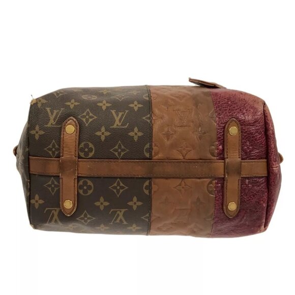 LOUIS VUITTON Blocks Tote M40503 Monogram Brown Bordeaux Monogram Blocks - Picture 4 of 10